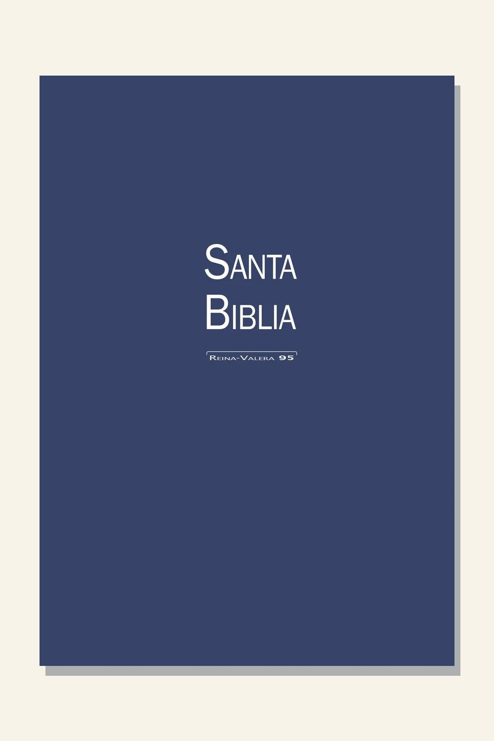 Biblia Reina-Valera 95 azul con La fe de Jesús