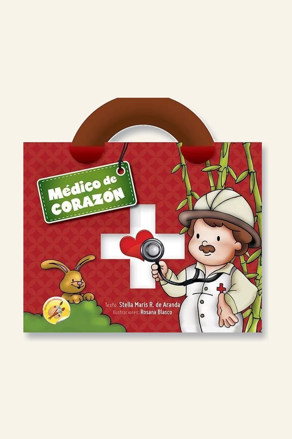 Médico de corazón, cartilla para colorear